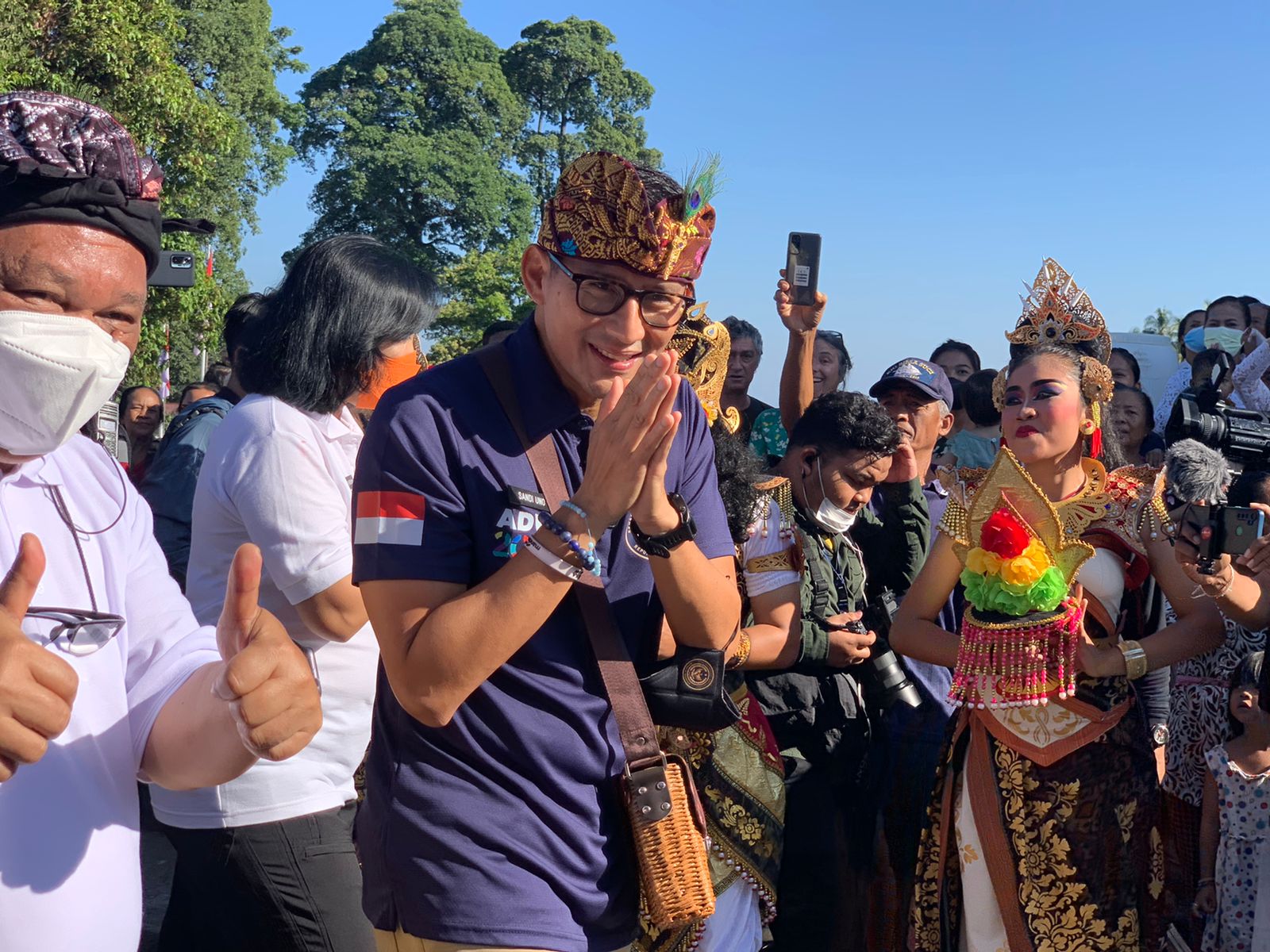 Menparekraf Sandiaga Uno mengunjungi Desa Wisata Sudaji yang berada di Kabupaten Buleleng, Bali.