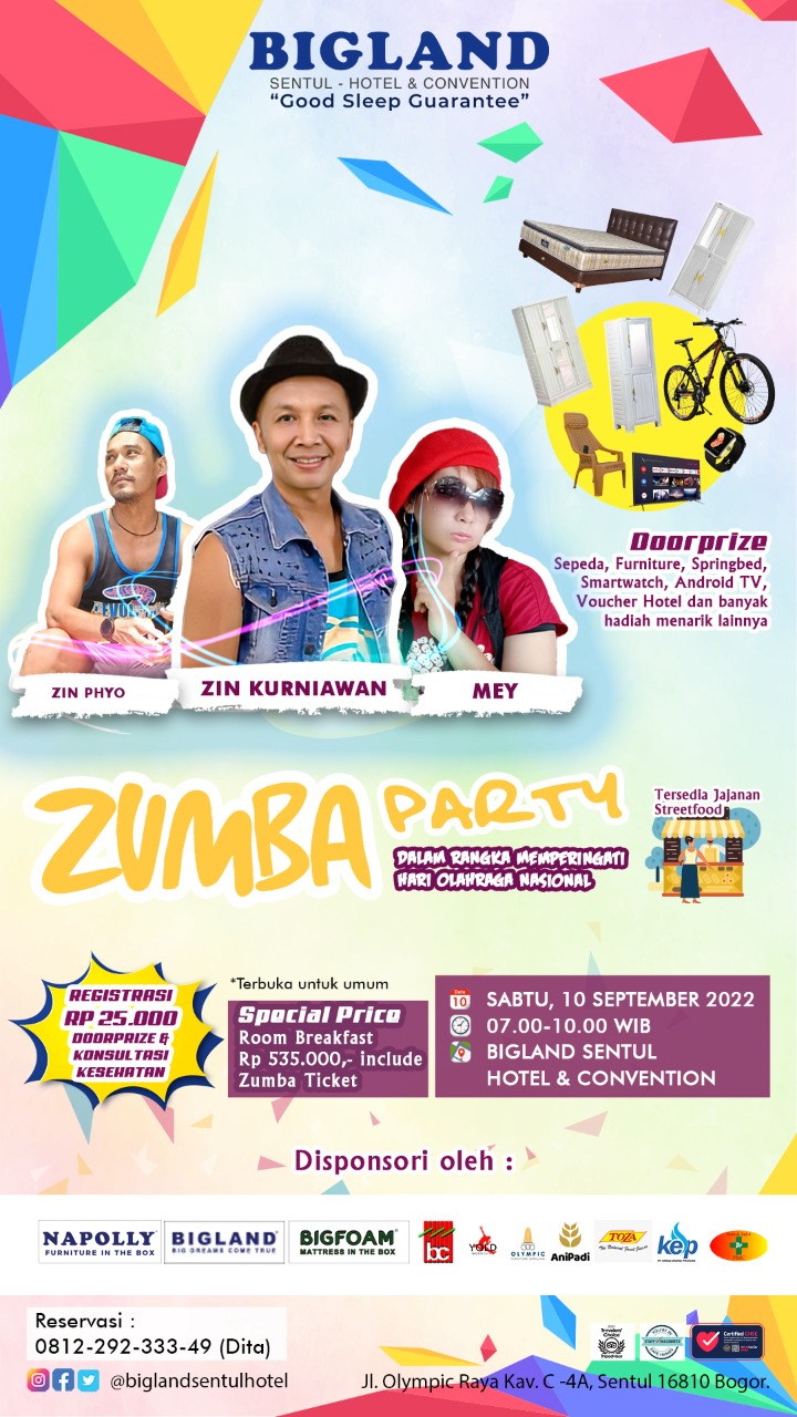 Zumba Party Bigland Sentul Hotel & Convention