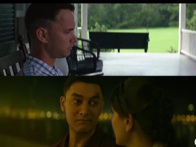 Video Forrest Gump dan Laal Singh Chaddha. 