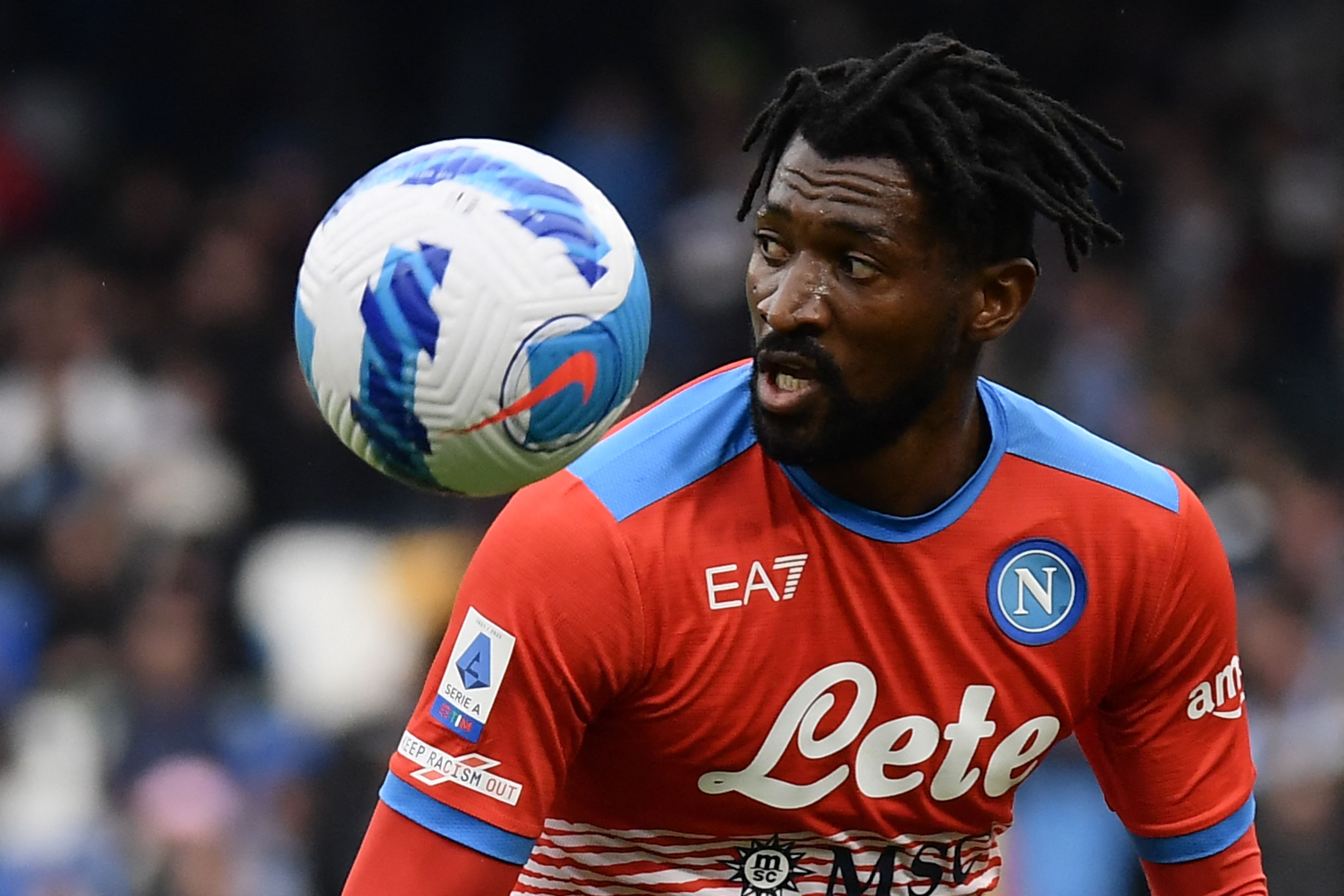 Gelandang Napoli asal Kamerun Andre-Frank Zambo Anguissa