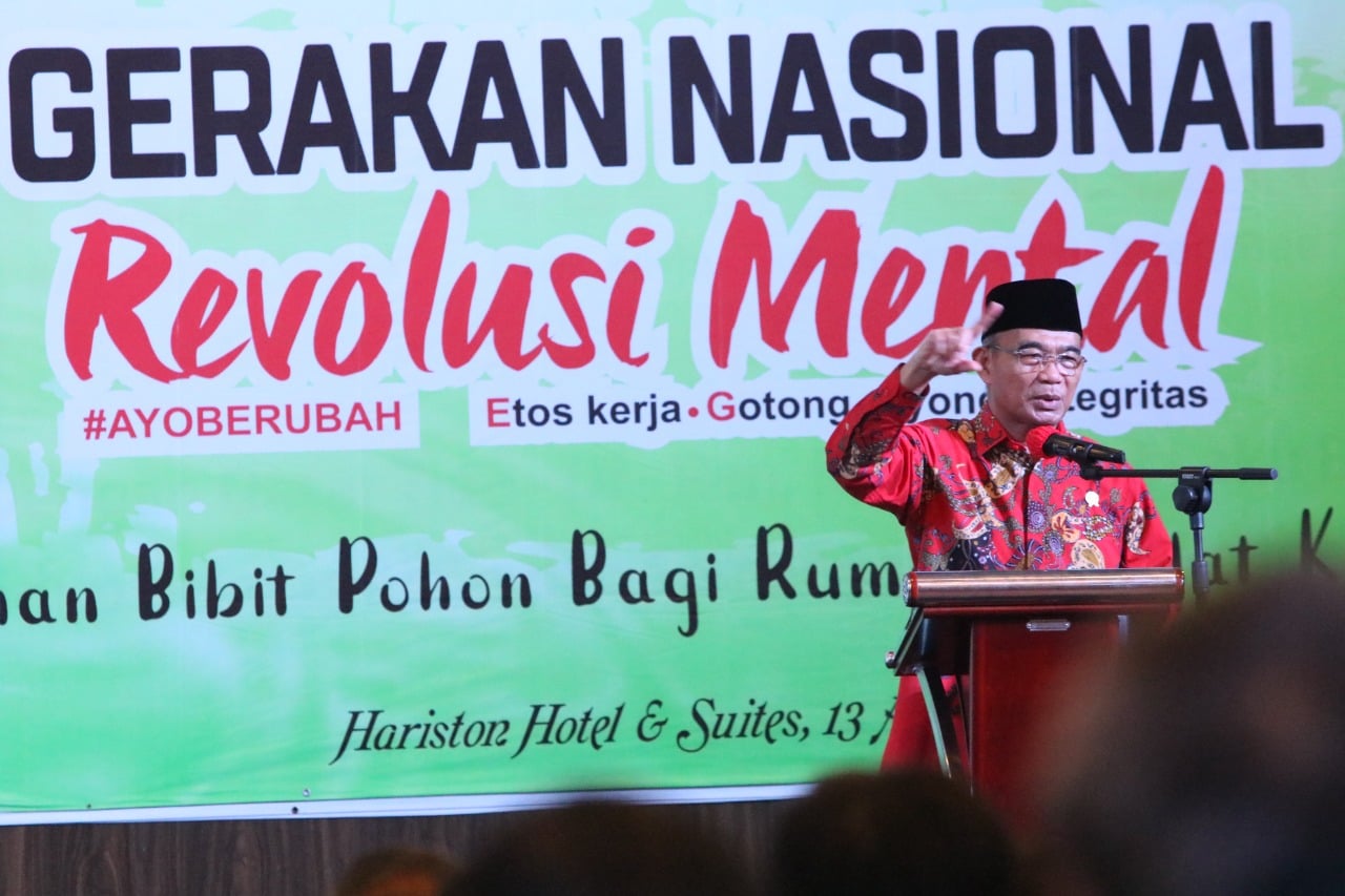 Menteri Koordinator Bidang Pembangunan Manusia dan Kebudayaan (Menko PMK) Muhadjir Effendy.
