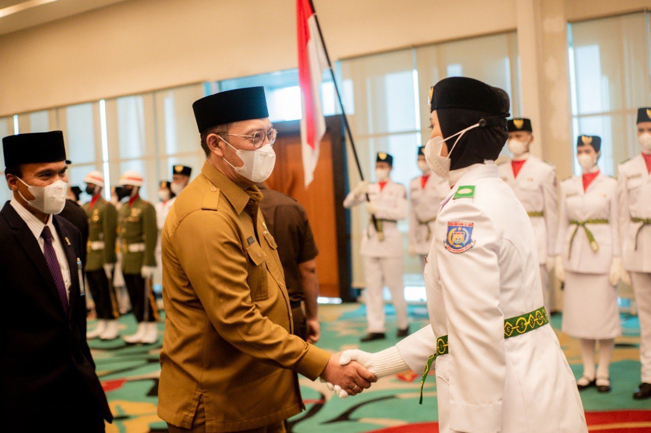 Pengukuhan Paskibraka Kota Tangsel tahun 2022