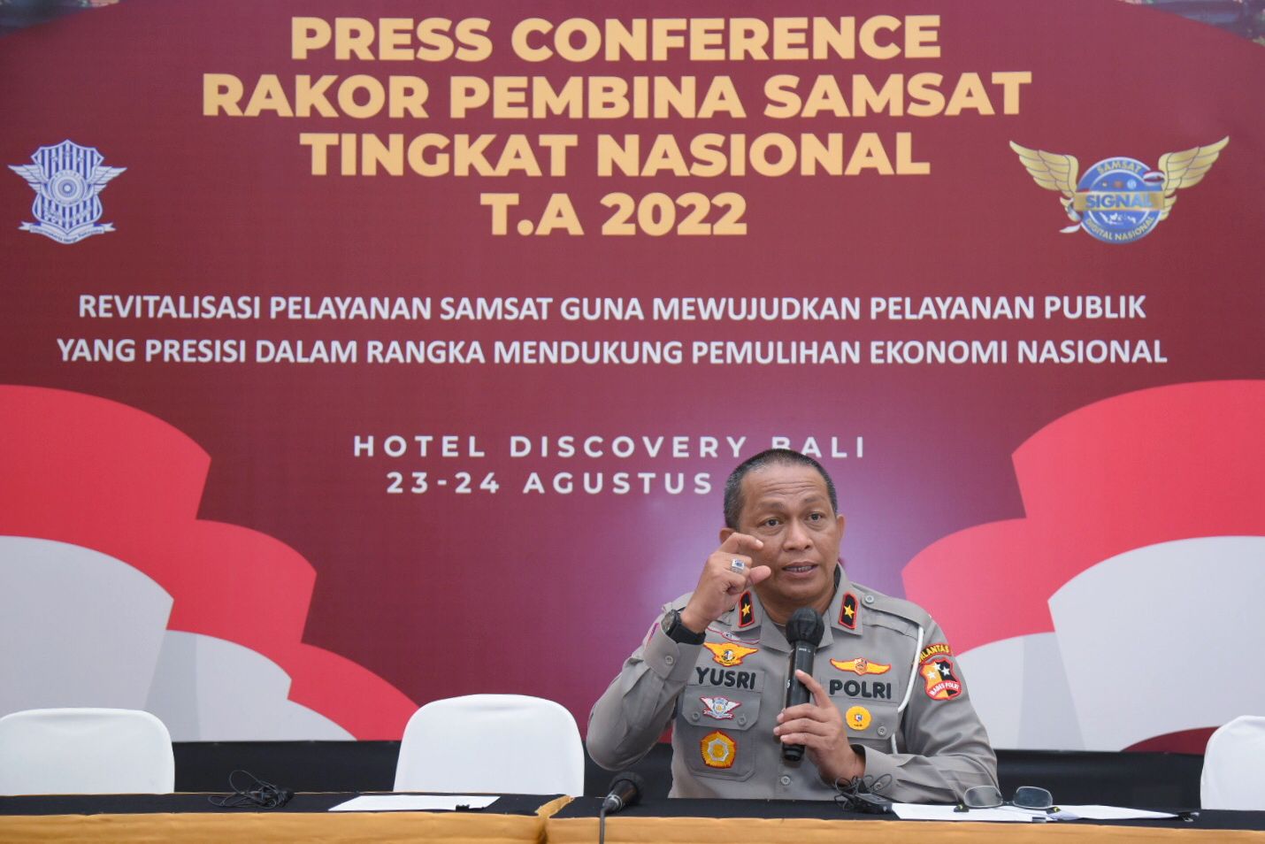 Dirregident Korlantas Polri Brigjen Pol Drs. Yusri Yunus.