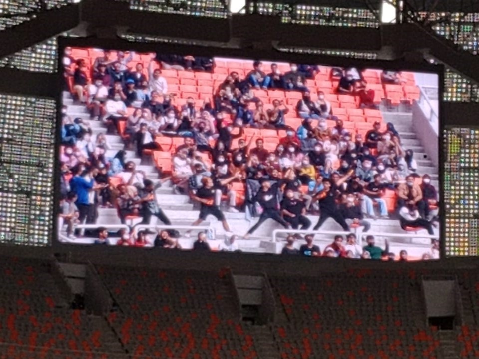 Konser musik Indonesia Makin Cakap Digital (IMCD) digelar di Jakarta International Stadium (JIS) pada Sabtu (27/8).