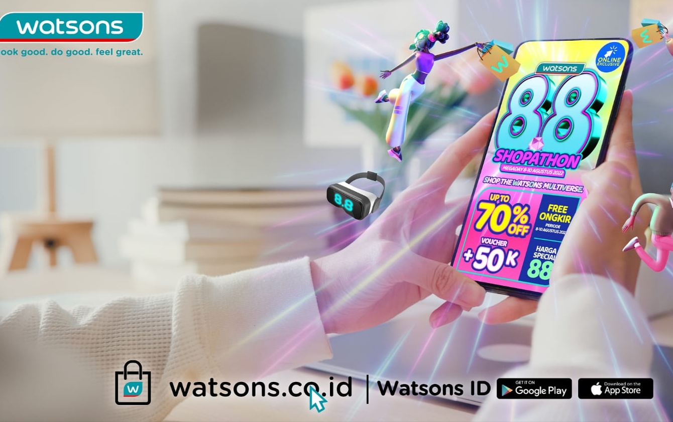 Festival Belanja online Watsons 8.8 Shopathon