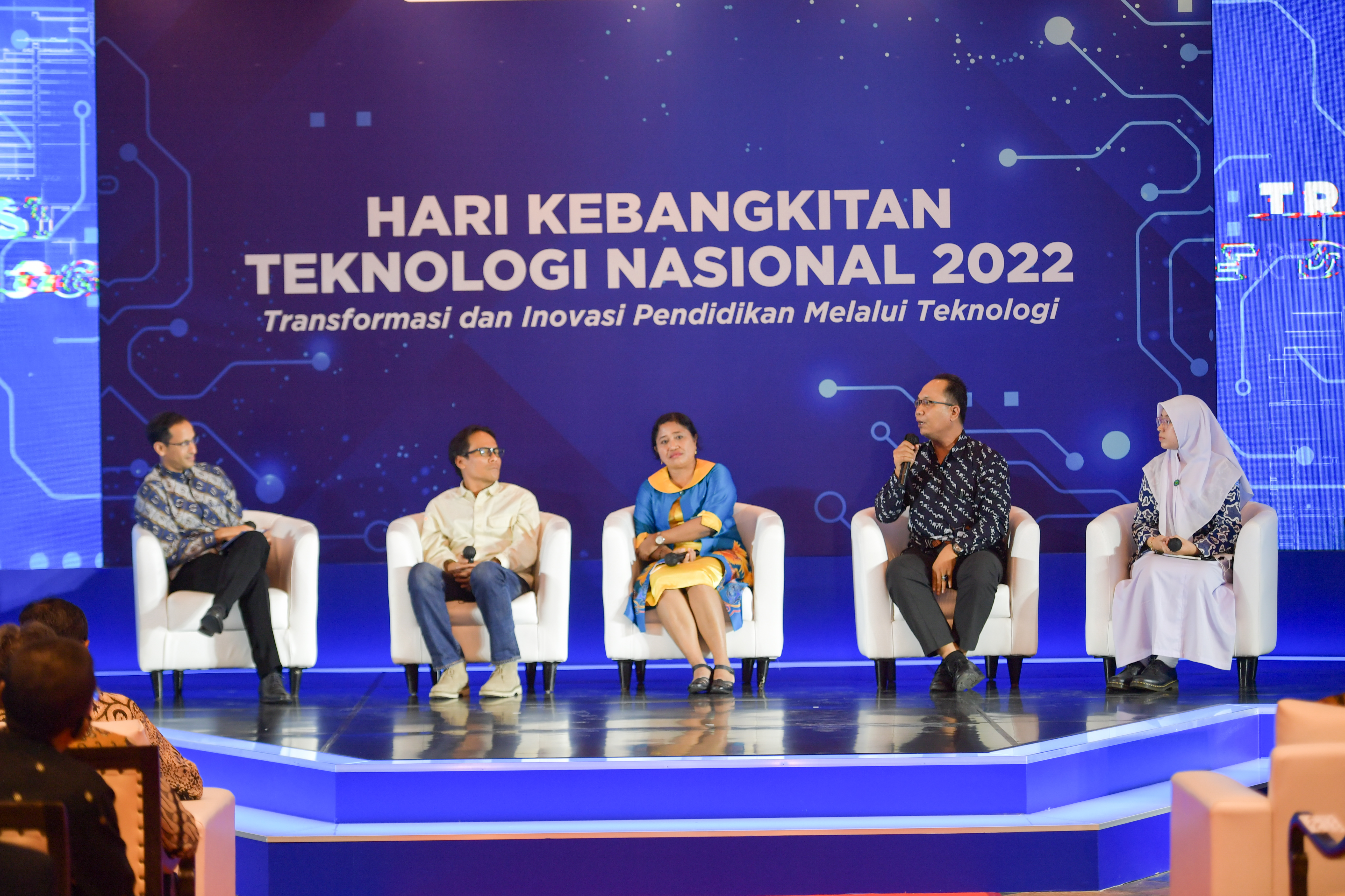 Acara Puncak Hakteknas di kantor Kemendikbudristek, Jakarta, Rabu (10/8).