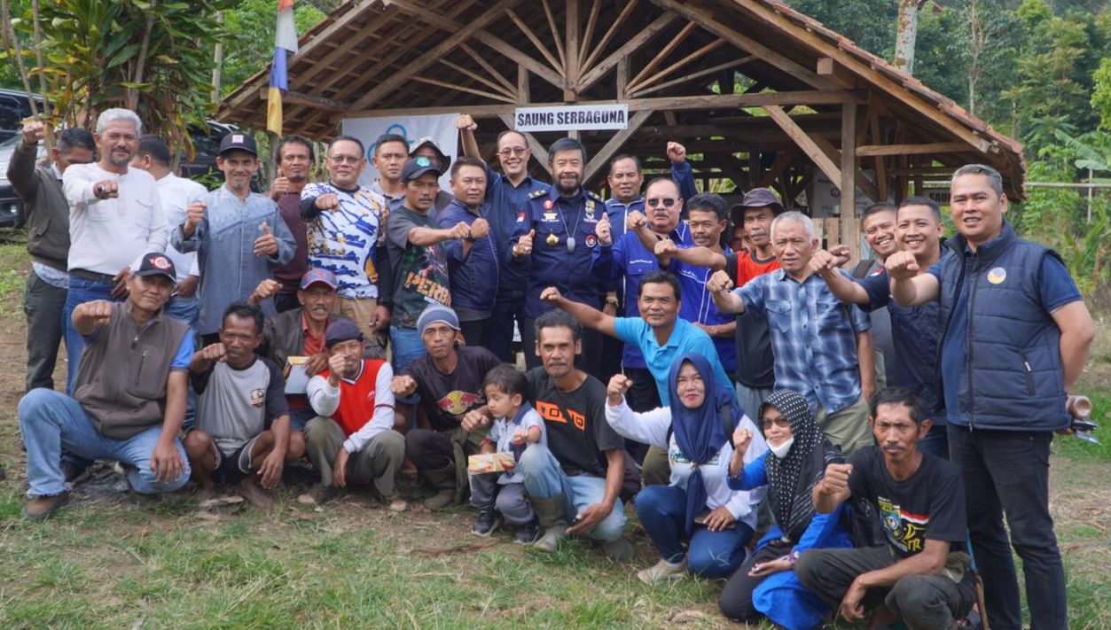 Pertemuan dengan para petani di Garut, Jawa Barat