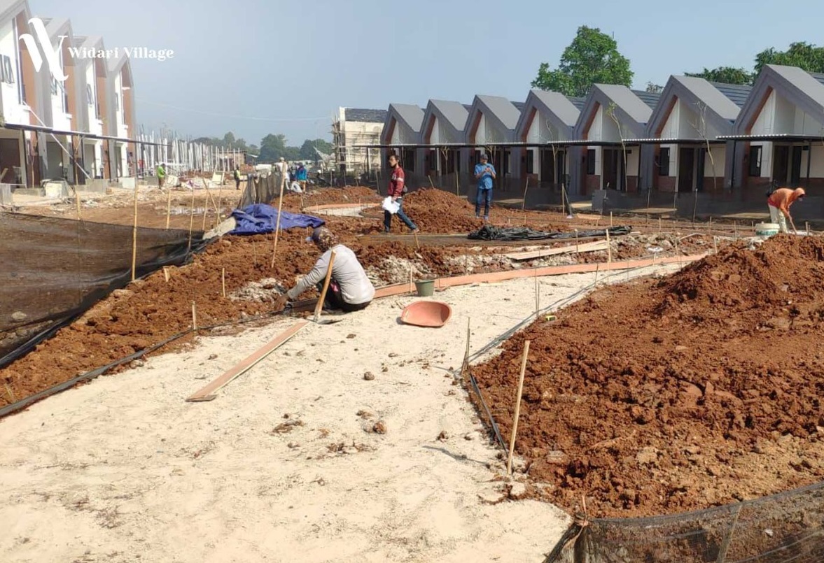 Progres pembangunan perumahan Wiari Village pada Juli 2022.