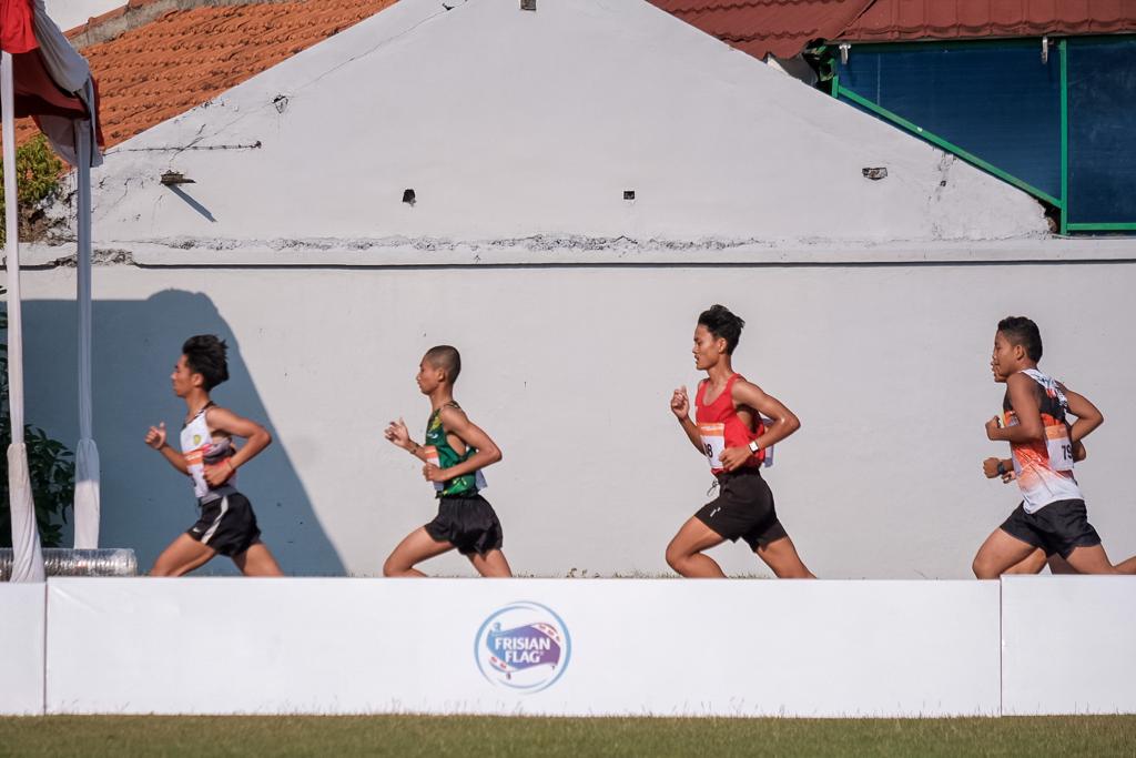 Kejuaraan Nasional Atletik U18, U20, dan Senior Tahun 2022 di Stadion Atletik Tri Lomba Juang, Semarang, Jawa Tengah.