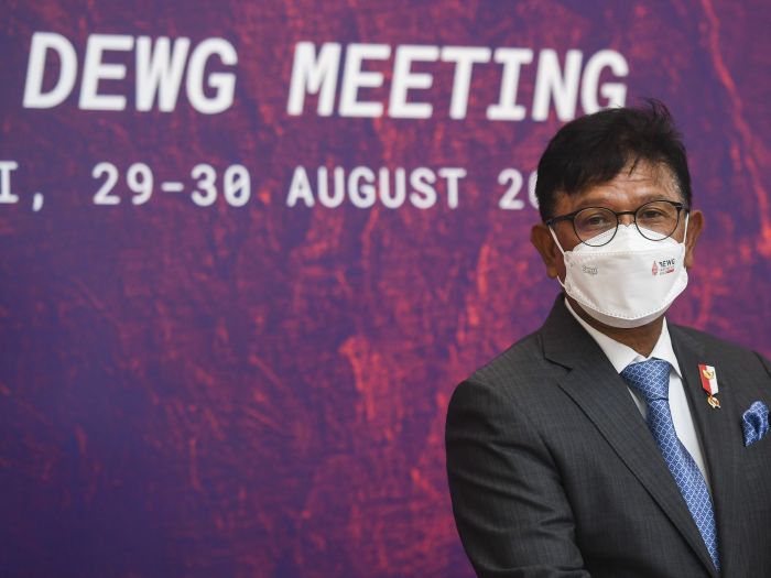 Menteri Komunikasi dan Informatika Johnny G Plate 