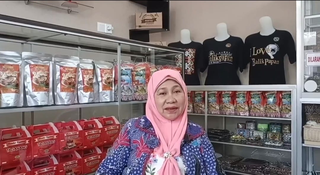 Nuning Harmina, Koordinator pelaku Usaha Mikro, Kecil dan Menengah (UMKM) Taganang, Kota Balikpapan, Kaltim.
