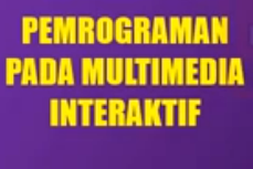 Pemrograman pada multimedia interaktif.