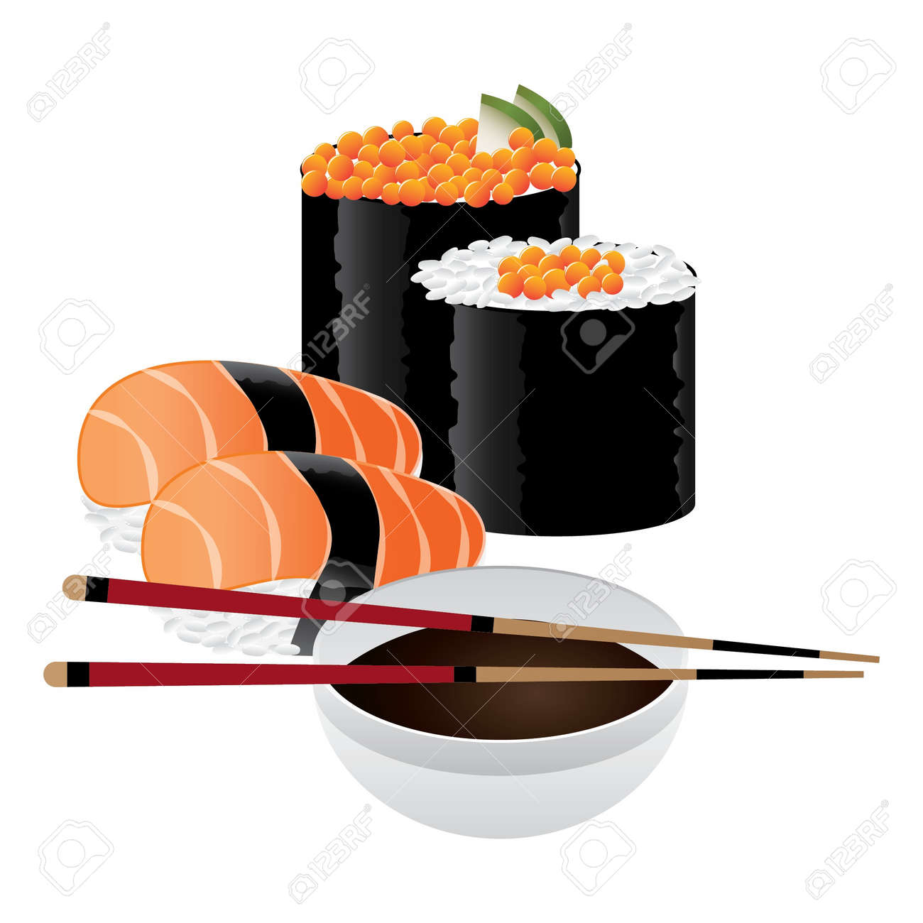 Sushi selalu dilengkapi Shoyu