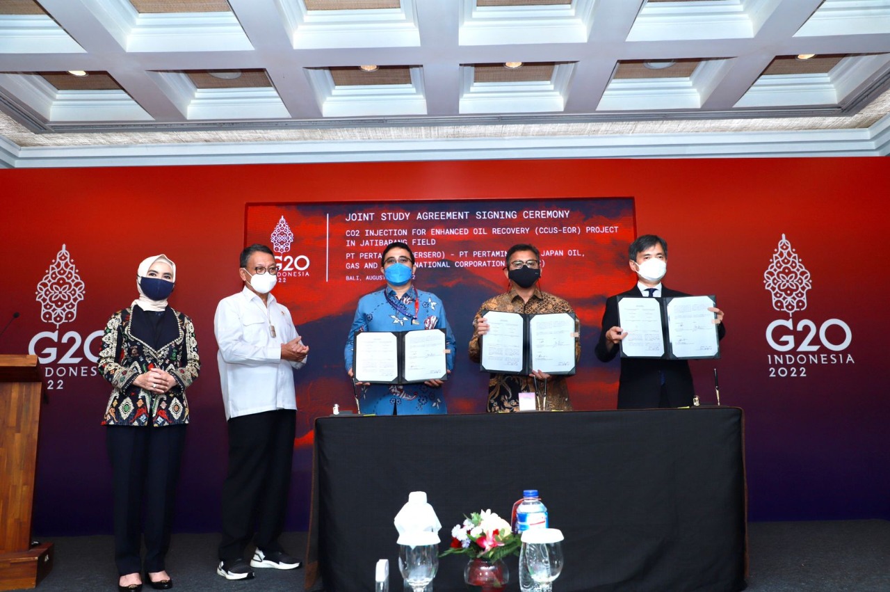 Kerja sama Pertamina dengan beberapa perusahaan multinasional untuk penurunan emisi karbon