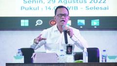 Deputi Pencegahan, Perlindungan, dan Deradikalisasi BNPT Mayjen TNI Nisan Setiadi memberi kuliah umum di Medan, Sumut, Senin (29/8).