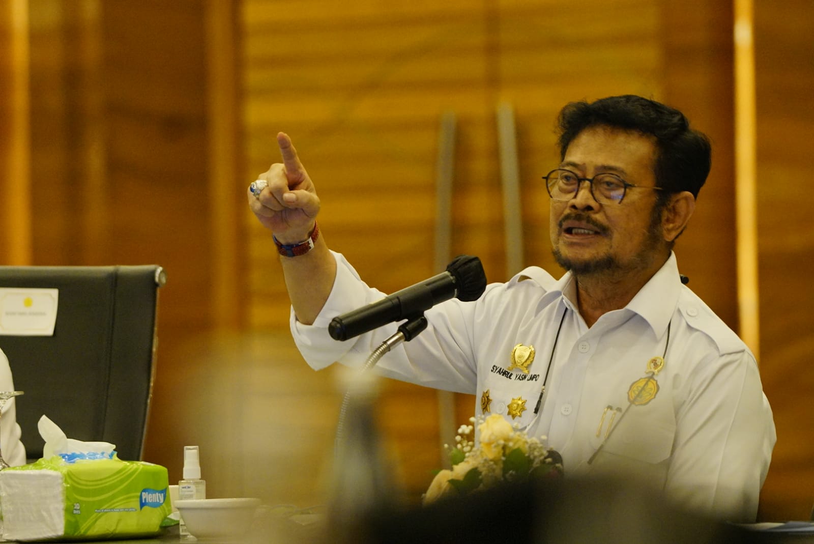 Mentan SYL dalam Rakor kebijakan penyerapan produk pangan dalam negeri dan peningkatan produk pangan nasional 