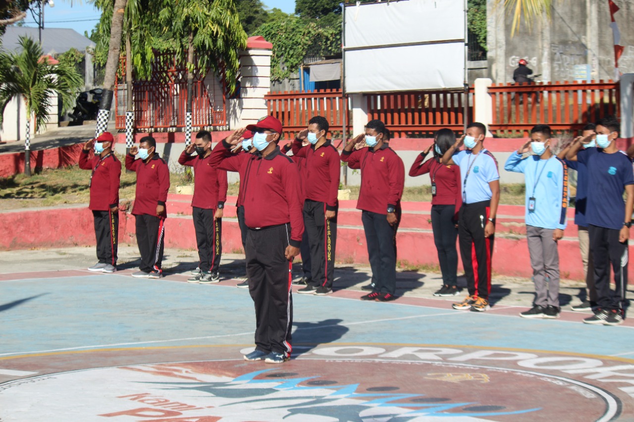 Upacara pembukaan Porseni di Rutan Larantuka