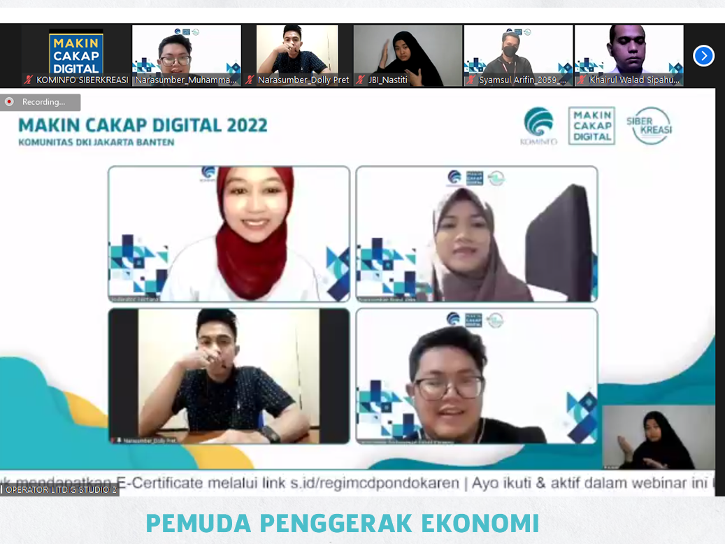Webinar tentang Seluk Beluk Meraup Untung di E-Commerce.