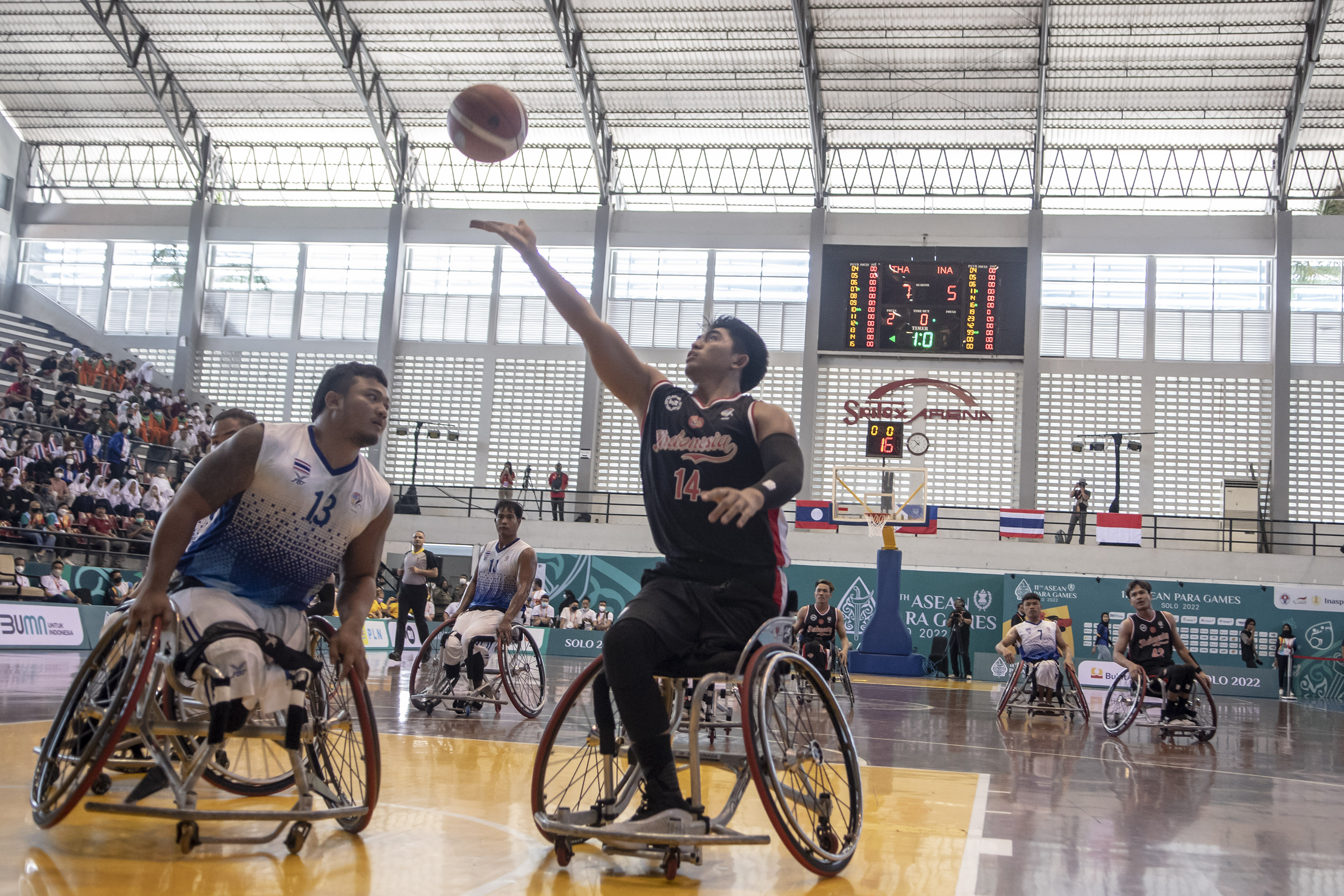 Tim Basket Kursi Roda 5x5 Indonesia Jaga Asa untuk ke Final APG 2022