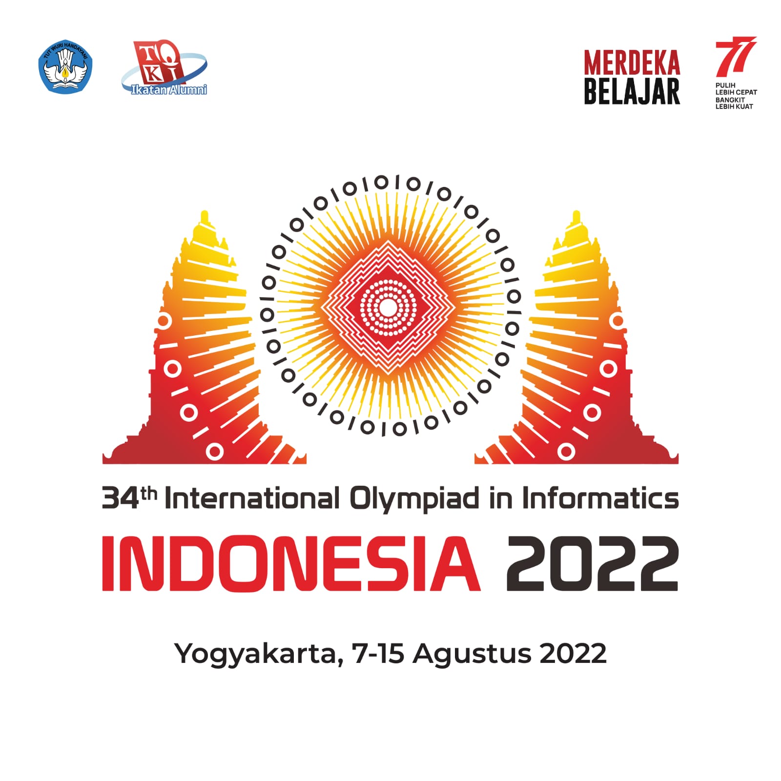 Indonesia menjadi tuan rumah International Olympiad in Informatics (IOI) yang digelar di Yogyakarta pada 7-15 Agustus 2022.
