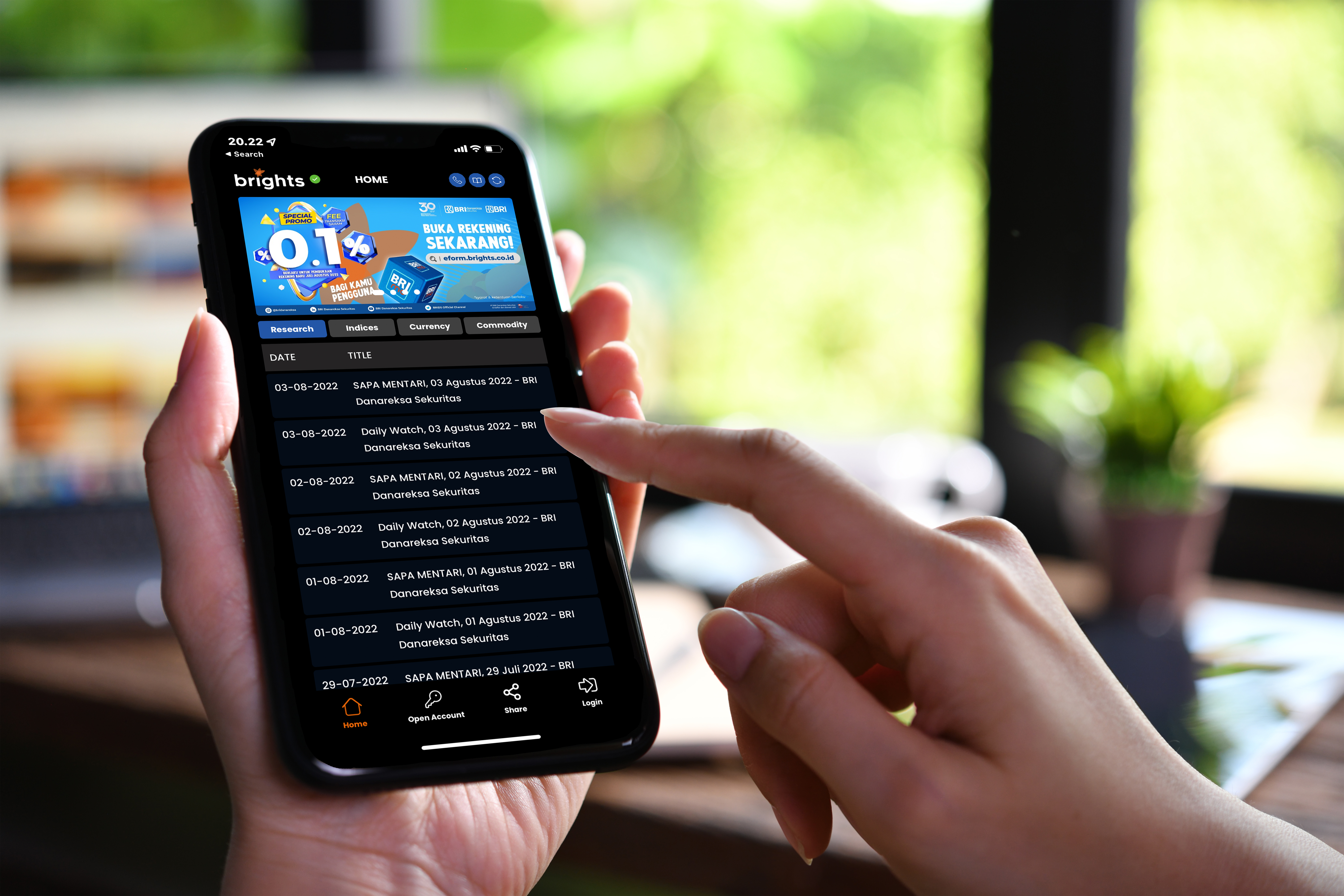 Tampilan BRIGHTS dari BRIDS