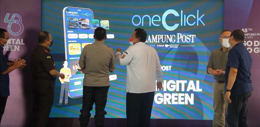 Peluncuran aplikasi one click Lampung Post