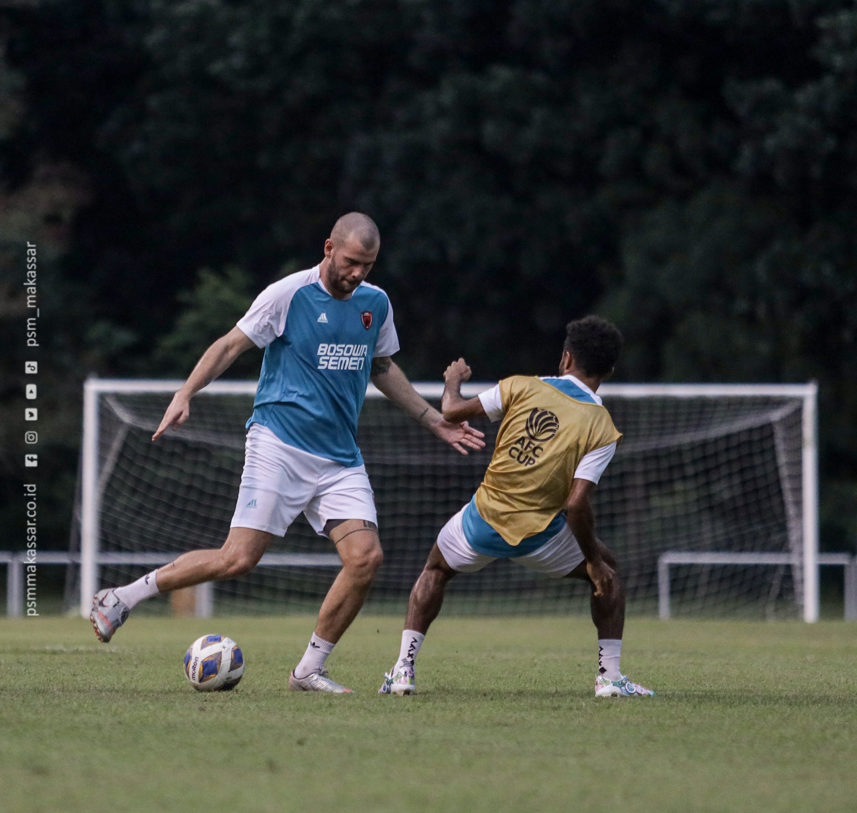 Skuad PSM Makassar tengah berlatih