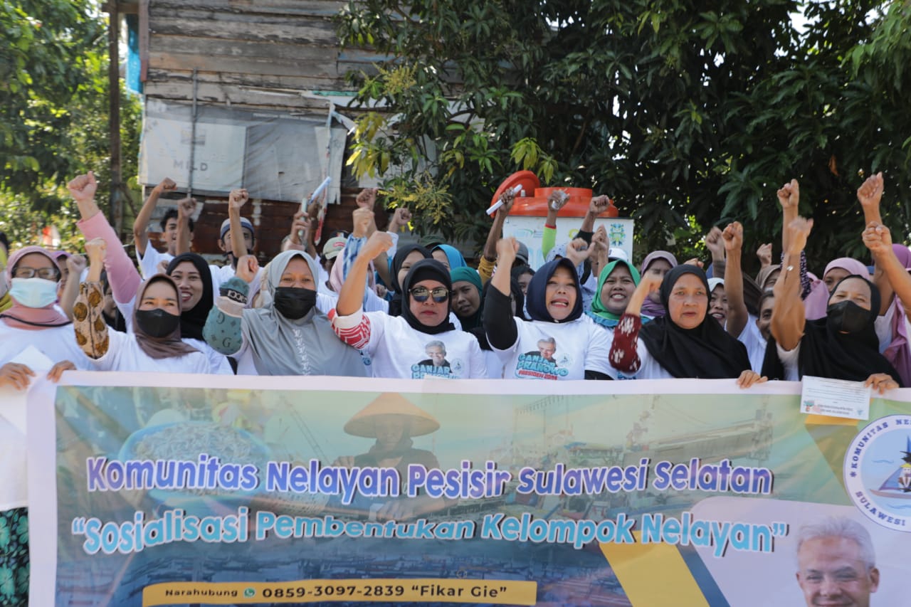 Nelayan di Makassar nyatakan dukungan untuk Ganjar Pranowo