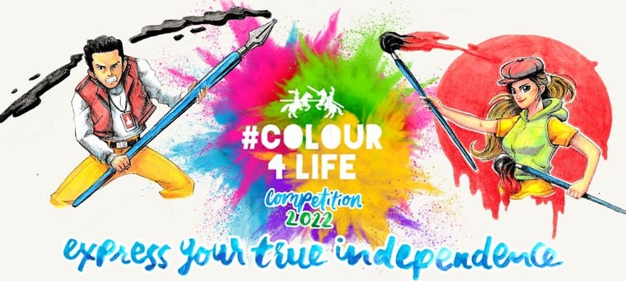 Poster kegiatan menggambar Faber-Castell menyambut bulan kemerdekaan