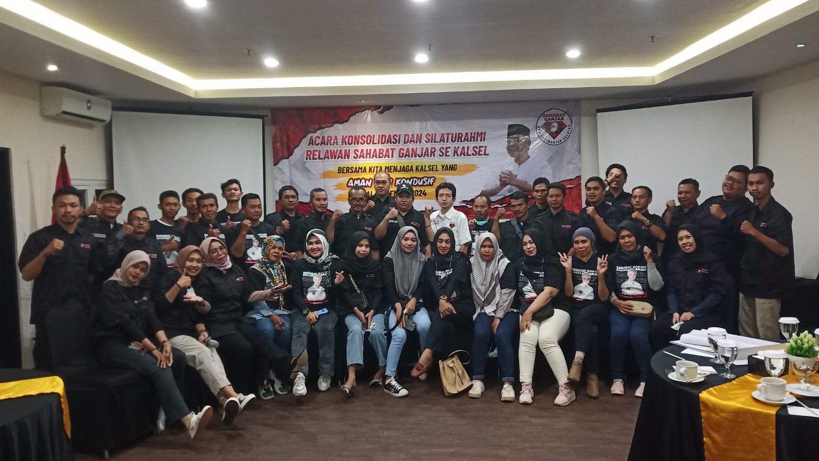 Peserta konsolidasi DPW Sahabat Ganjar Kalimantan Selatan