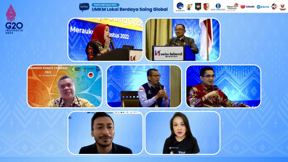 Forum Digitalk dengan tema: “Road to BBI Papua 2022: UMKM Lokal Berdaya Saing Global,
