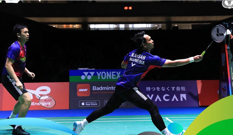 Ganda putra Indonesia Hendra Setiawan dan Mohammad Ahsan.