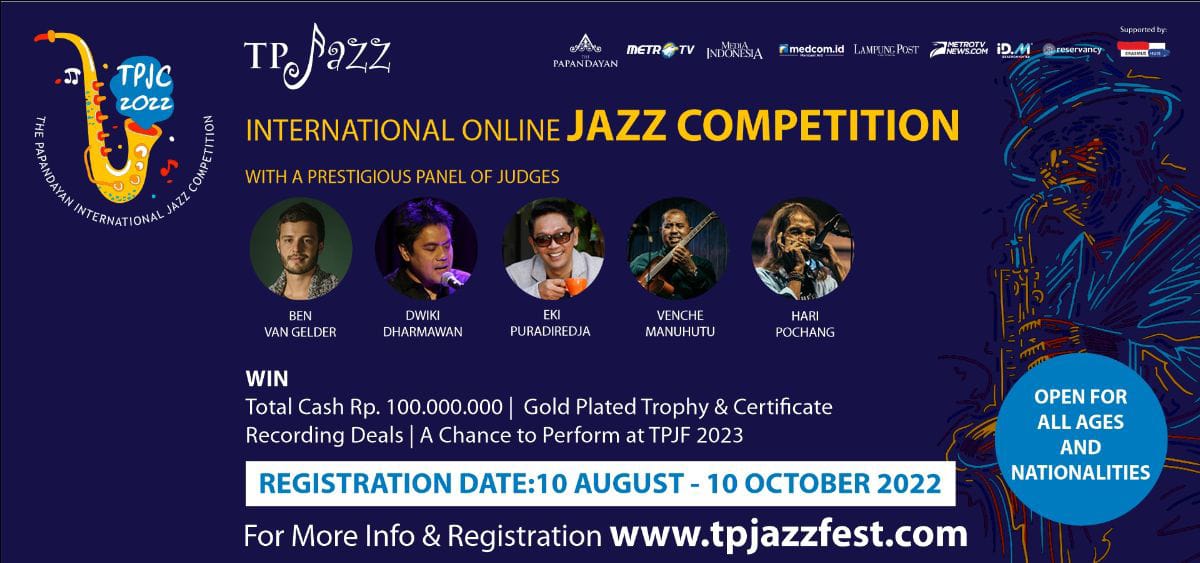 Kompetisi jazz online pertama pada tahun lalu, The Papandayan Internasional Jazz Competition (TPJC), kembali digelar.