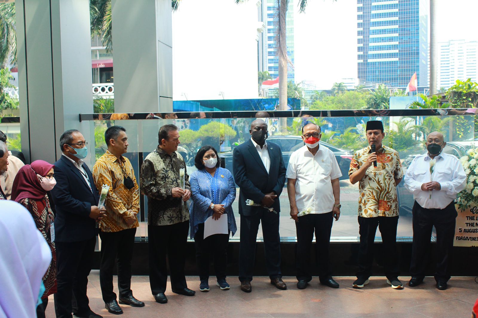 Acara peringatan tragedi Bom JW Marriott sekaligus dalam rangka peluncuran buku 'The Power Of Forgivenes: Memoar Korban Bom JW Marriott.