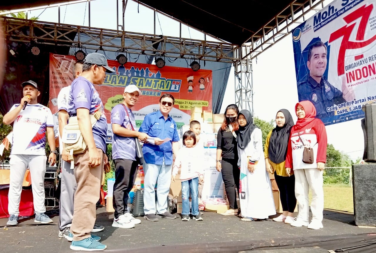 Perayaan HUT RI Ke-77 oleh DPC NasDem Kota Bogor