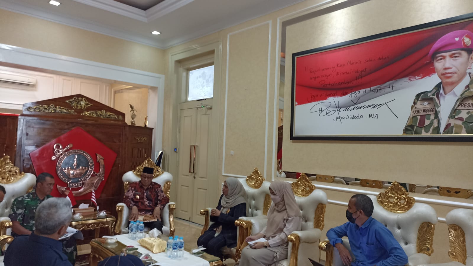 Diskusi Scuba Diving Perwakilan UI, Walikota Tidore dan Ketua Umum PB POSSI