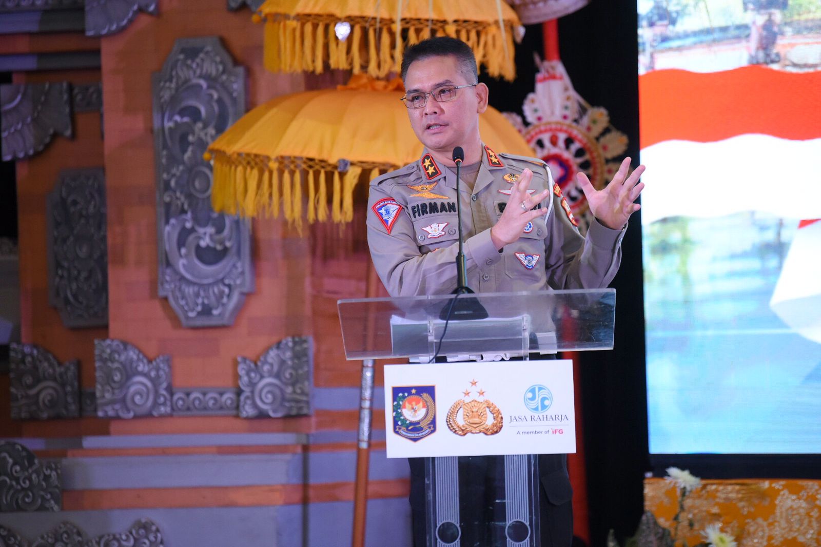 Kepala Korlantas Polri Irjen Pol Firman Shantyabudi  membuka Rakor Samsat tingkat nasional di Hotel Discovery, Kuta, Bali, Rabu (24/82022)