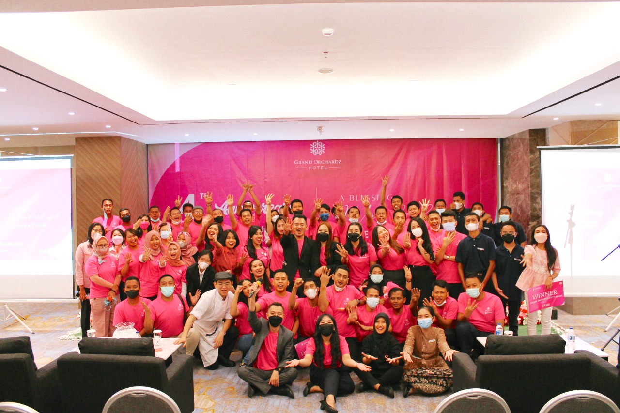 Grand Orchardz Hotel Kemayoran merayakan HUT ke-4 dengan diisi berbagai kegiatan.