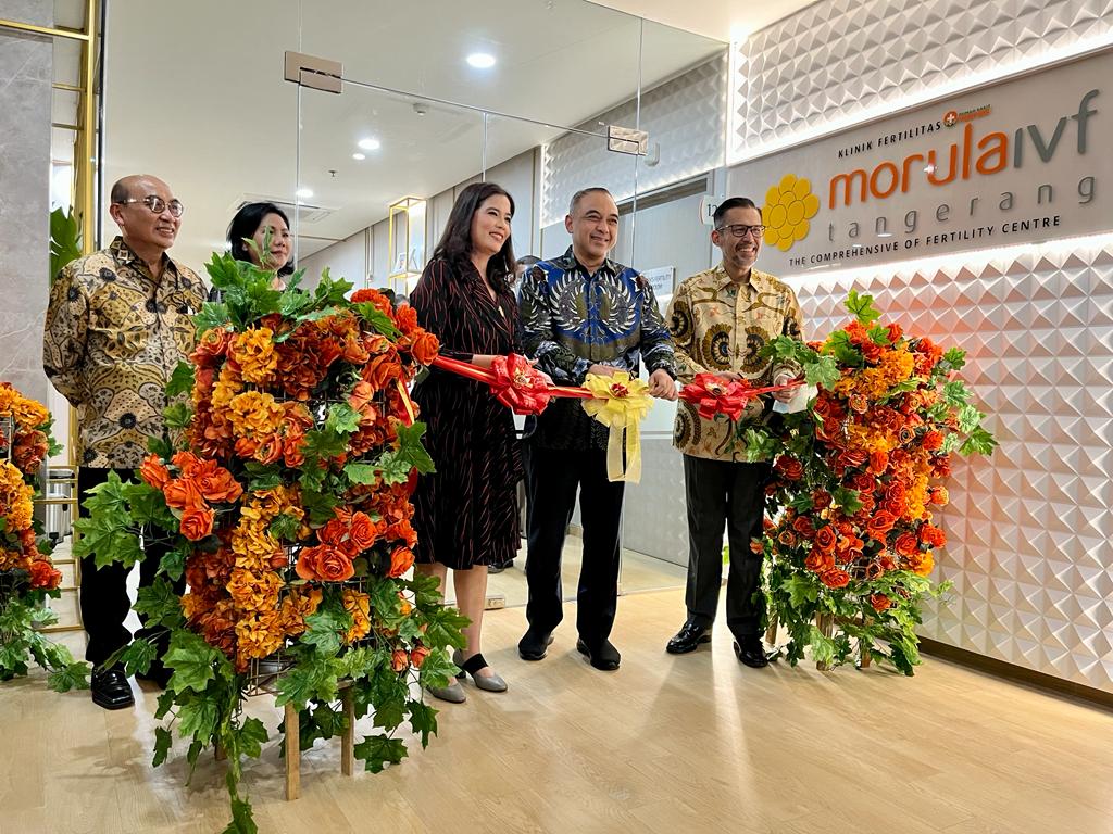 Acara Grand Launching Klinik Fertilitas Morula IVF di RS Mentari Tangerang, banten, Sabtu (27/8).  