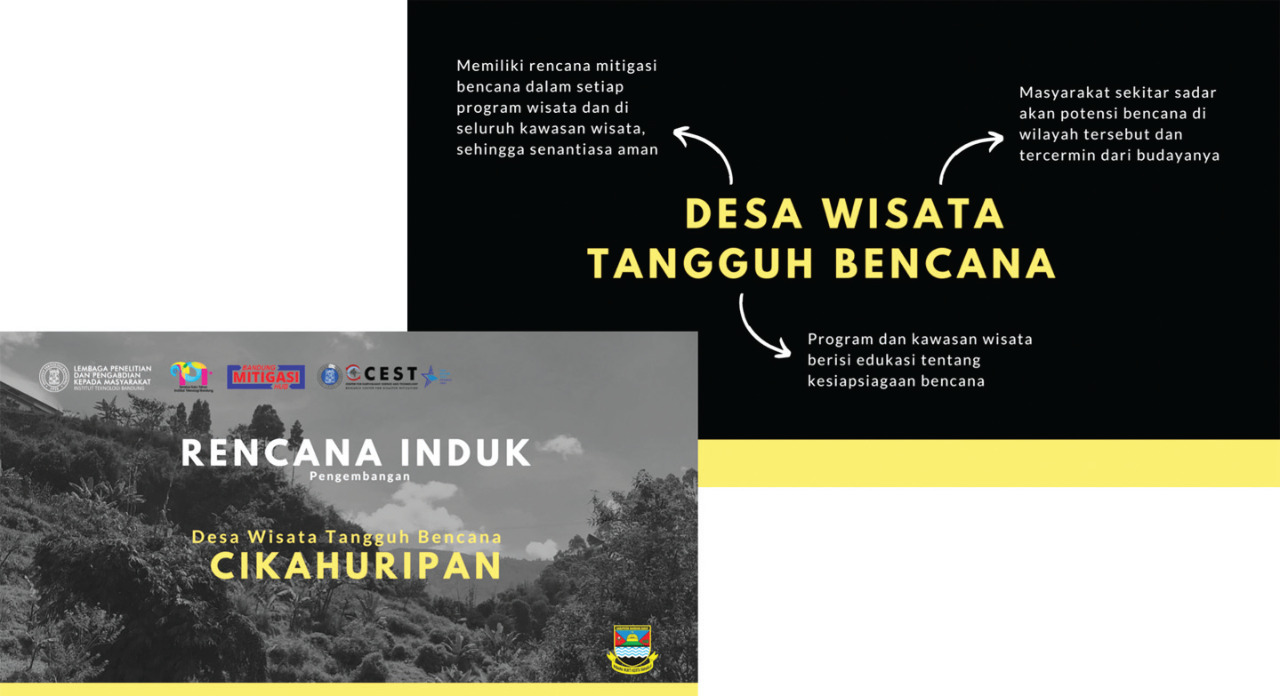 Buku kolaborasi masyarakat berdasarkan sumber daya budaya di Cikahuripan (Tahun 2020).