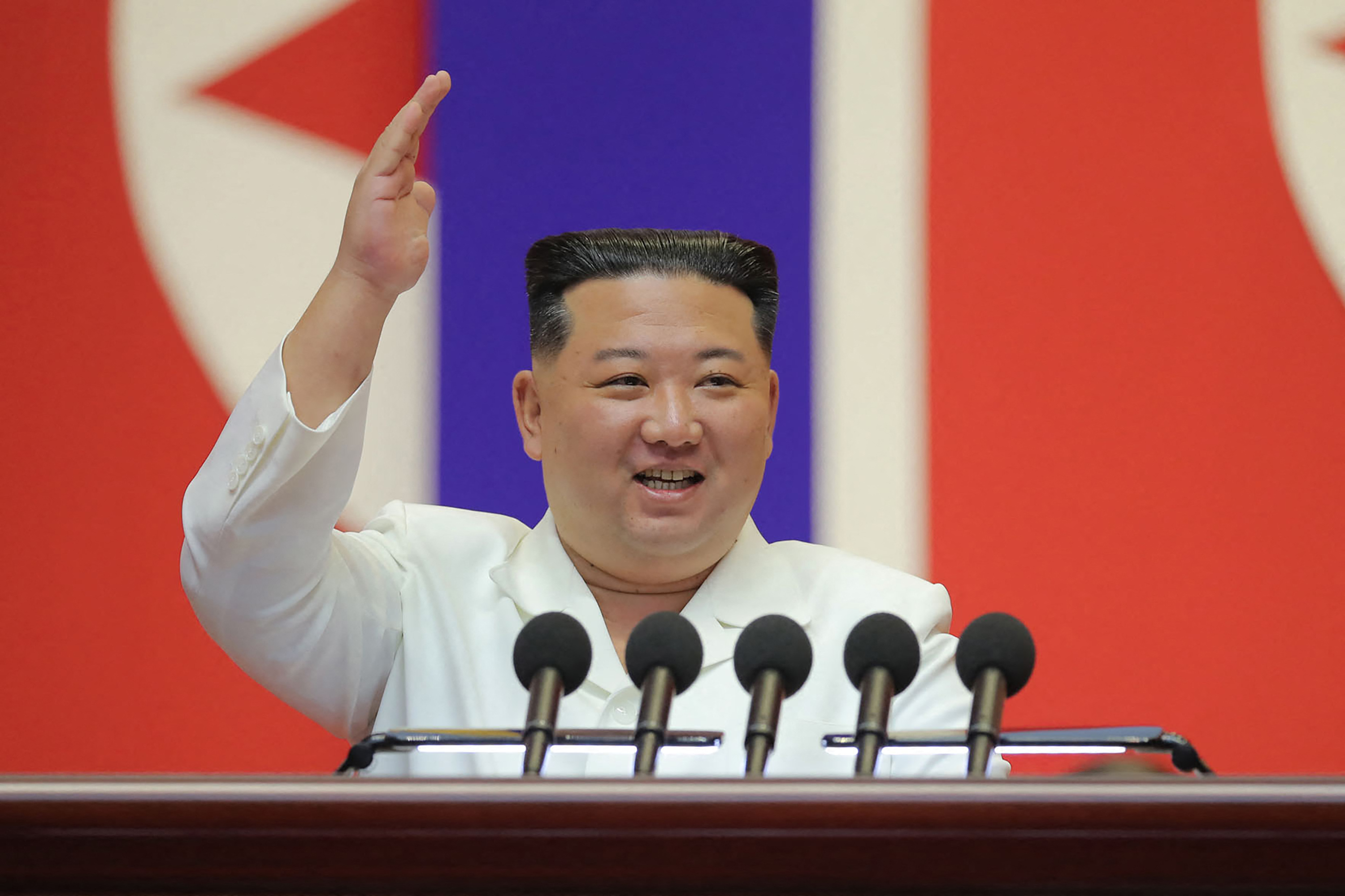 Pemimpin Korea Utara Kim Jong Un.