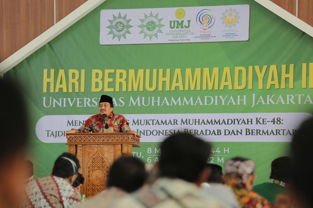 Salah satu kegiatan Hari Bermuhammadiyah yang dillaksanakan UMJ.
