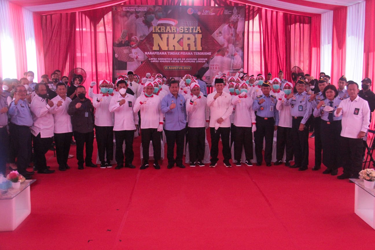 Sebanyak 40 napiter berikrar setia pada NKRI.