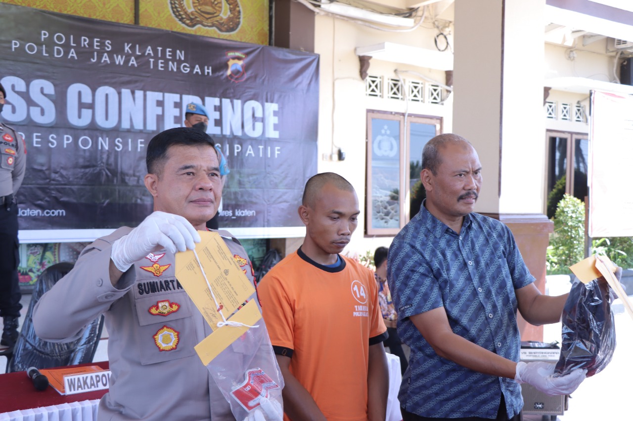 Polres Klaten menangkap pelaku perbuatan tidak senonoh