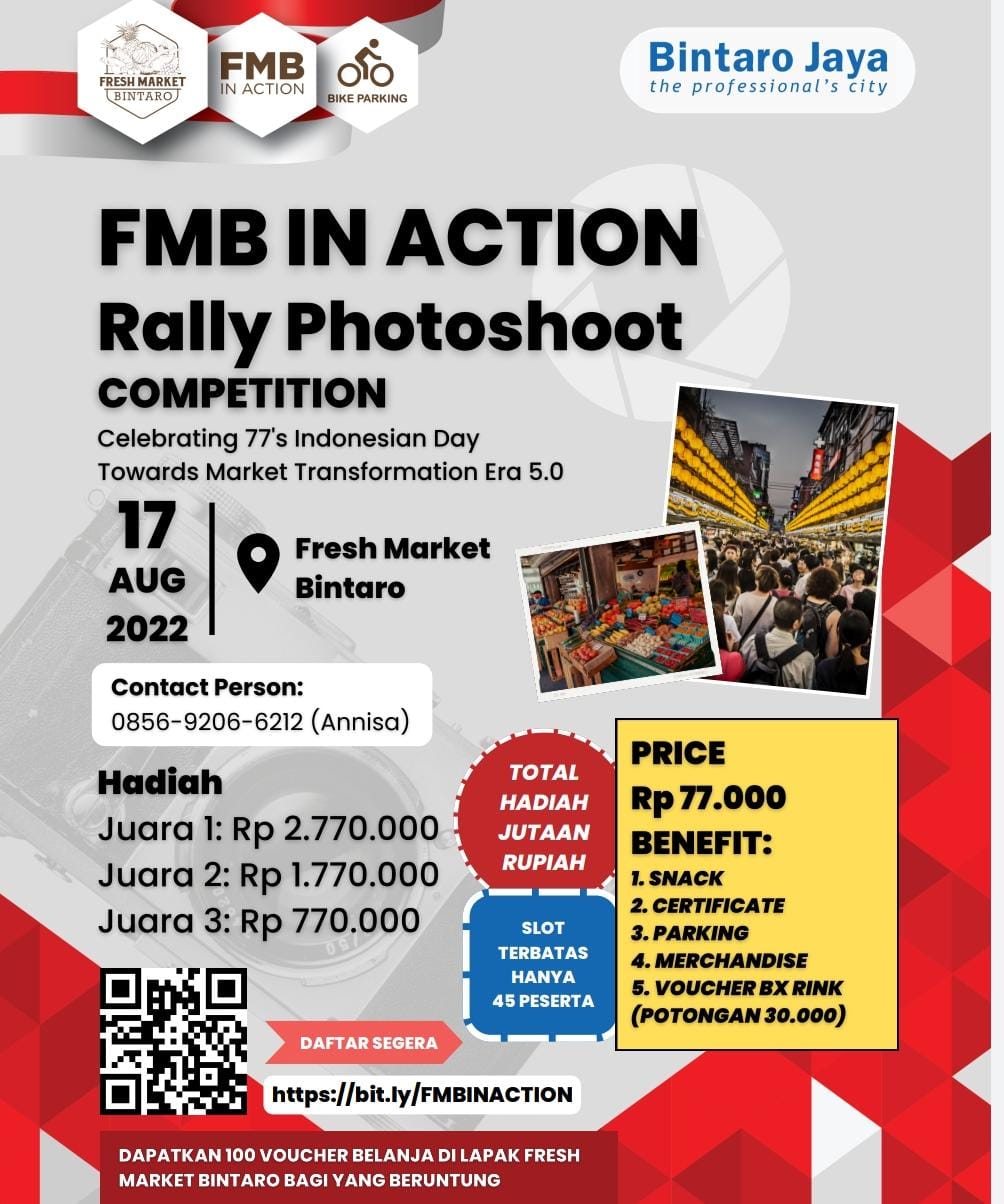 Ajang FMB In Action yang digelar Fresh Market Bintaro untuk menyemarakkan HUT RI ke 77