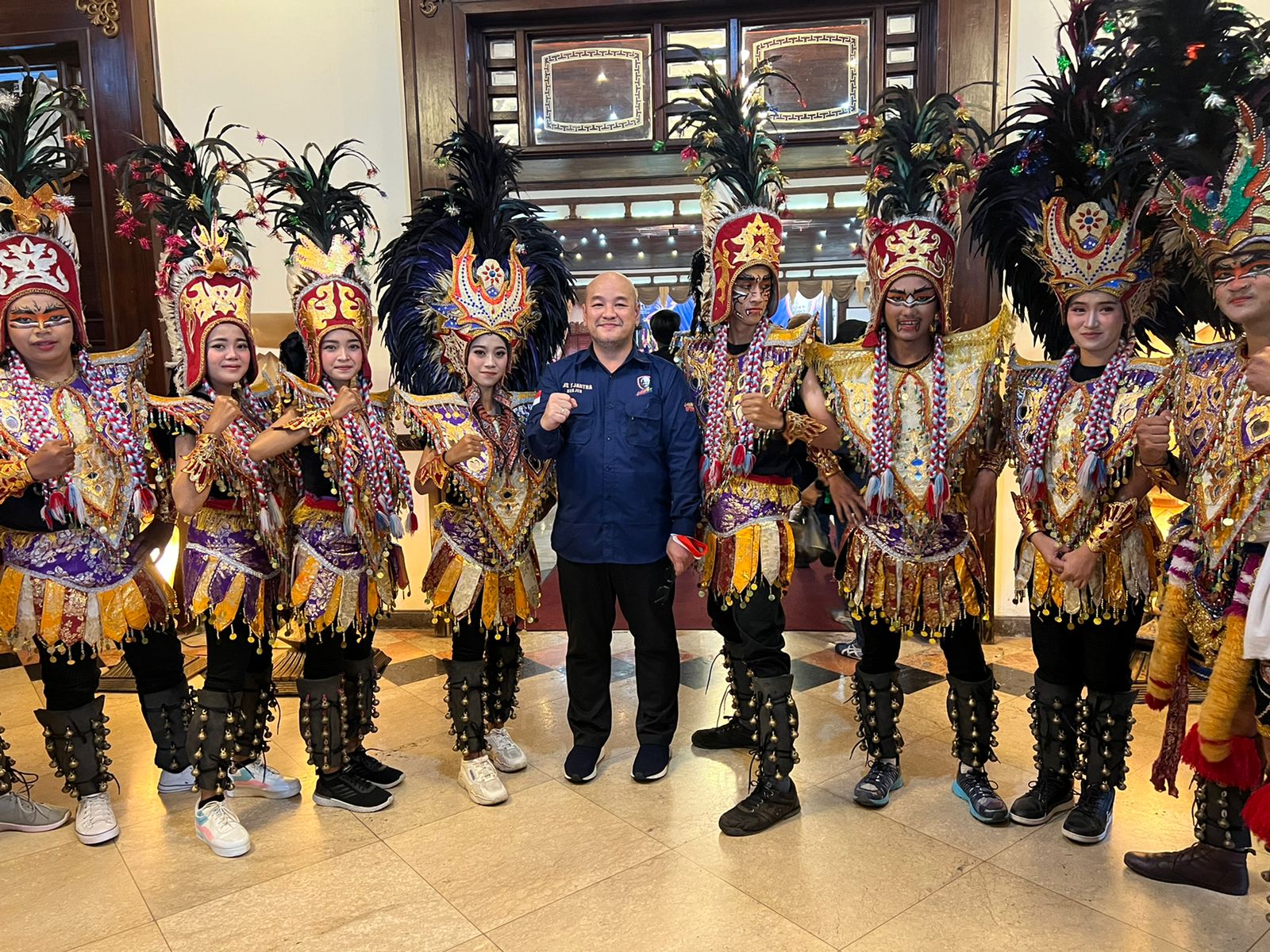 Sekjen Kornas Ganjarist Kris Tjantra di sela Pesta Rakyat di Surakarta