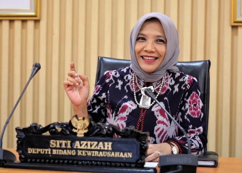 Deputi Bidang Kewirausahaan Kemenkop UKM Siti Azizah.