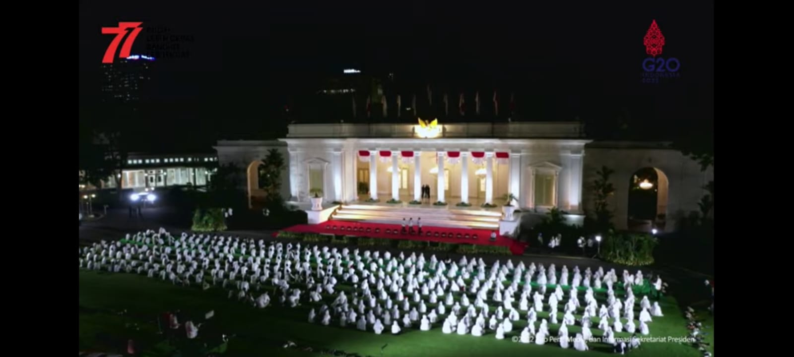 Kegiatan dzikir dan doa bersama di Istana Negara, Senin (1/8).
