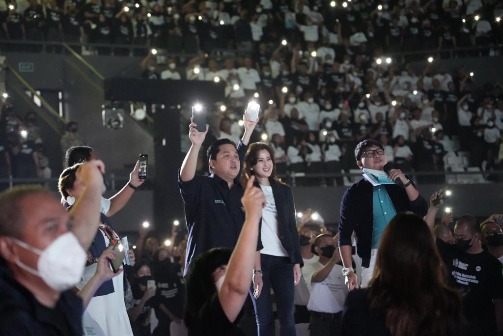 Menteri BUMN Erick Thohir di acara Inaugurasi BUMN