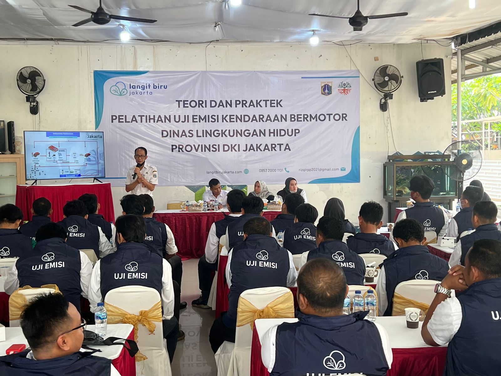 Pelatihan teknisi Uji Emisi yang digelar Dinas Lingkungan Hidup DKi Jakarta dengan PT RPP